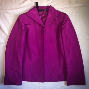Fuchsia Silk Blazer by Linda Allard Ellen Tracy